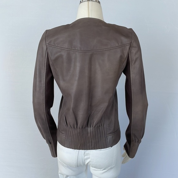 NWOT Trouve Leather Jacket Gray/Brown Size Small - Picture 6 of 14